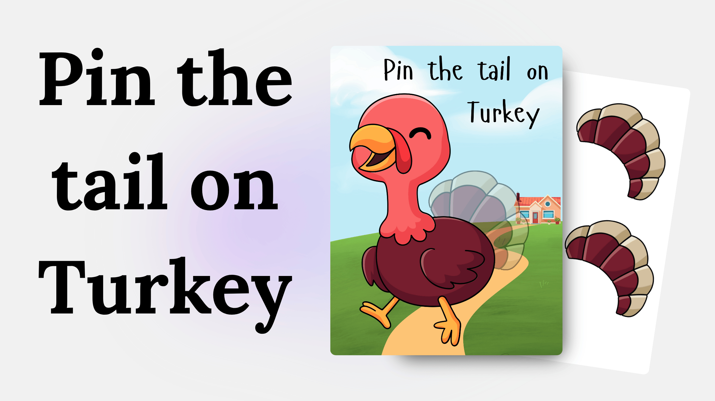 New] Pin The Tail On The Turkey - Free Printable Pdf throughout Pin The Tail On The Turkey Printable