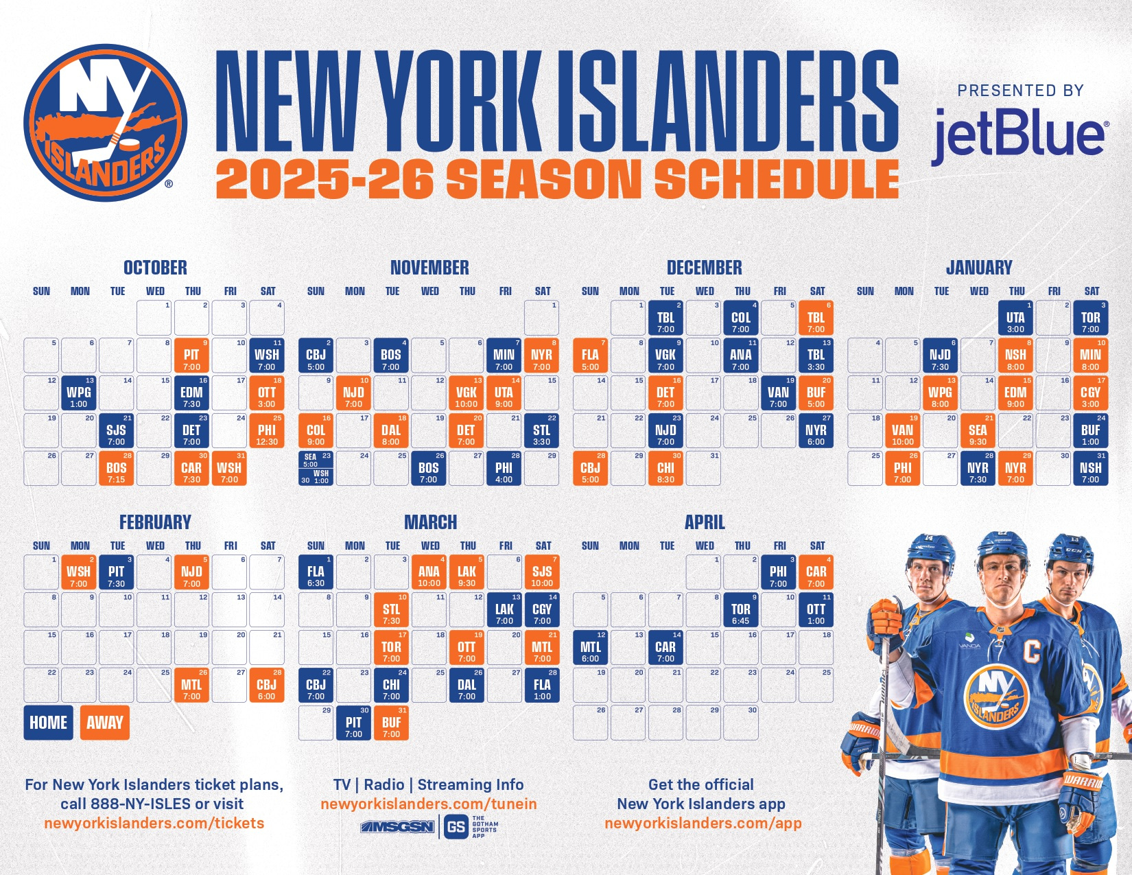 New York Islanders Schedule | New York Islanders regarding New York Islanders Printable Schedule