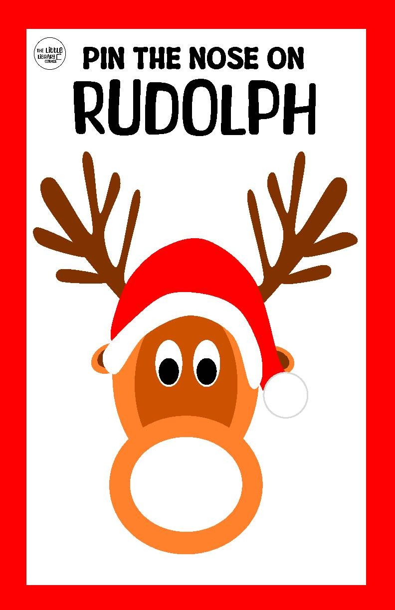 Pin The Nose On Rudolph Printable Poster - Classful in Pin Nose On Rudolph Printable