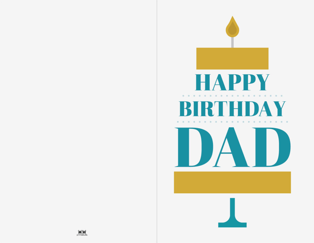 Printable Birthday Cards - 110 Free Birthday Cards | Printabulls with regard to Printable Birthday Cards For Dads