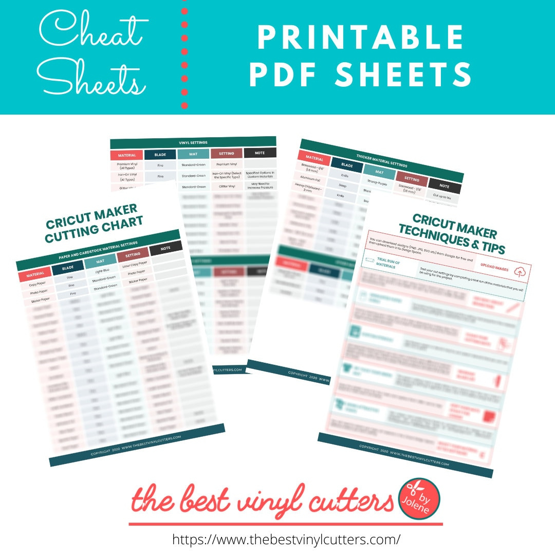 Printable Cheat Sheets For Cricut Maker - Beginners Guide Pdf within Free Printable Cricut Maker Cheat Sheets