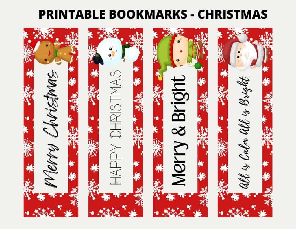 Printable Christmas Bookmarks - My Printable Home regarding Free Printable Bookmarks For Christmas
