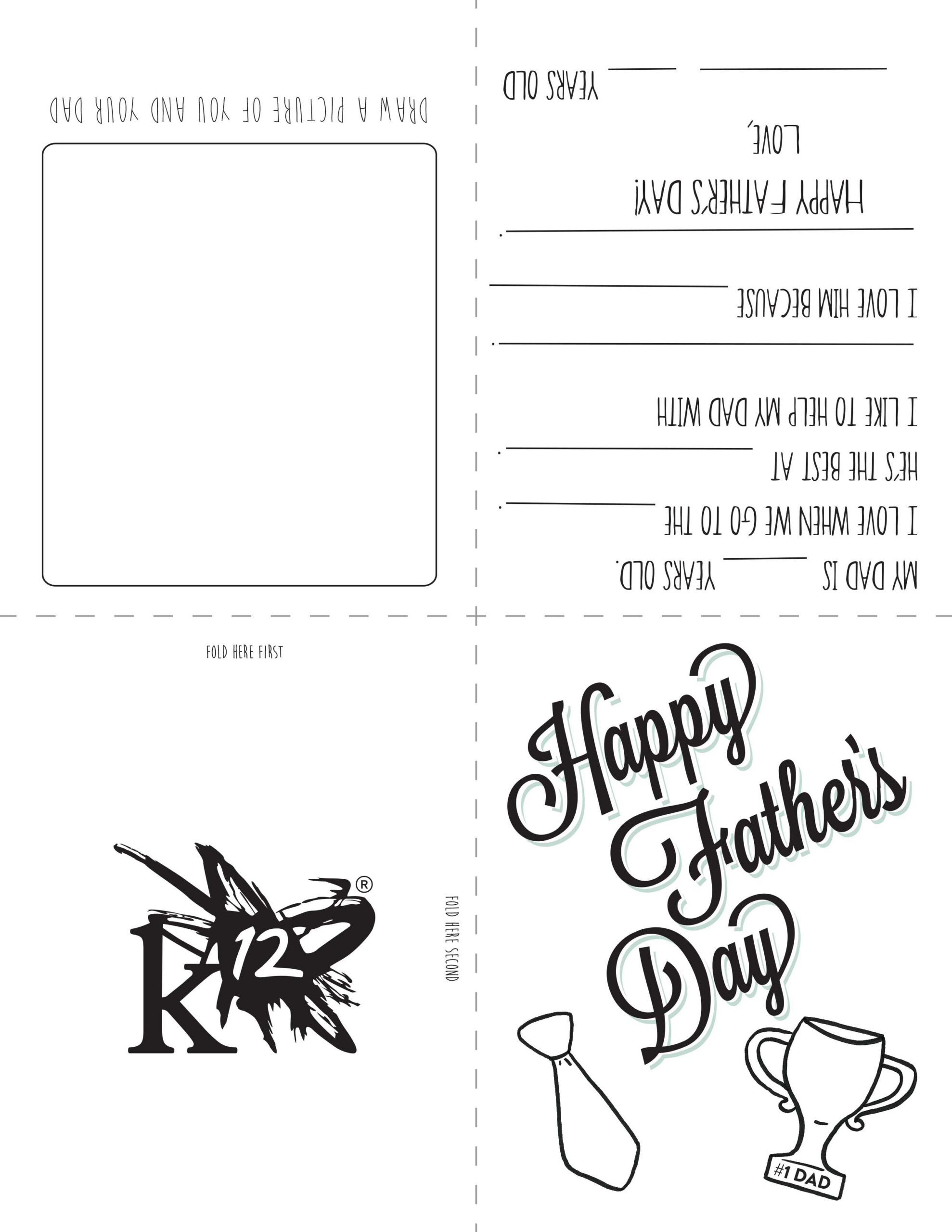 Printable Father&amp;#039;S Day Card For Kids To Make - Learning Liftoff throughout Free Fathers Day Crafts For Kids Printable