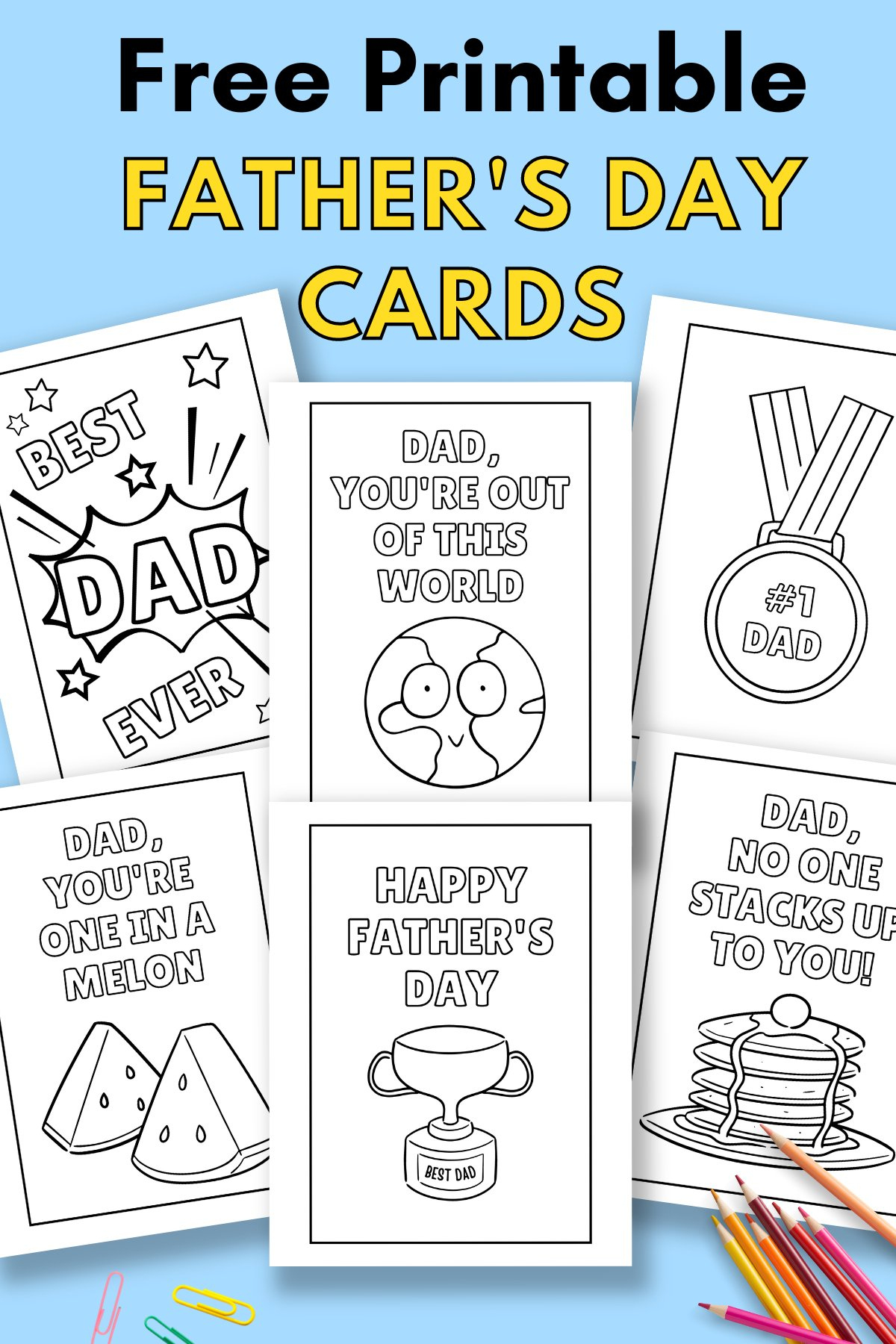 Printable Father&amp;#039;S Day Cards To Colour — Gathering Beauty intended for Happy Fathers Day Printable Card