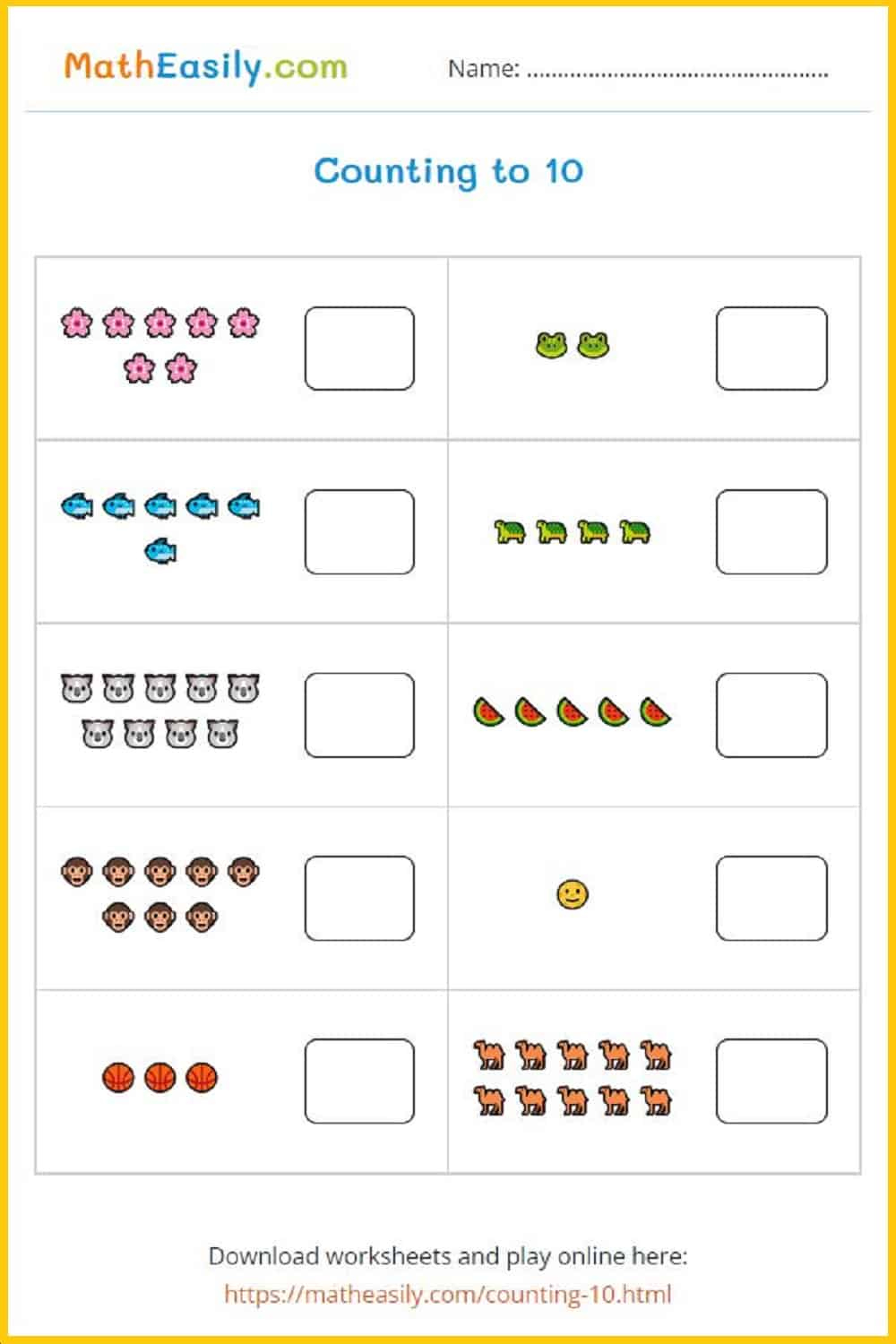 Printable Kindergarten Math Worksheets Pdf | Free Download for Printable Kindergarten Math Worksheets Free