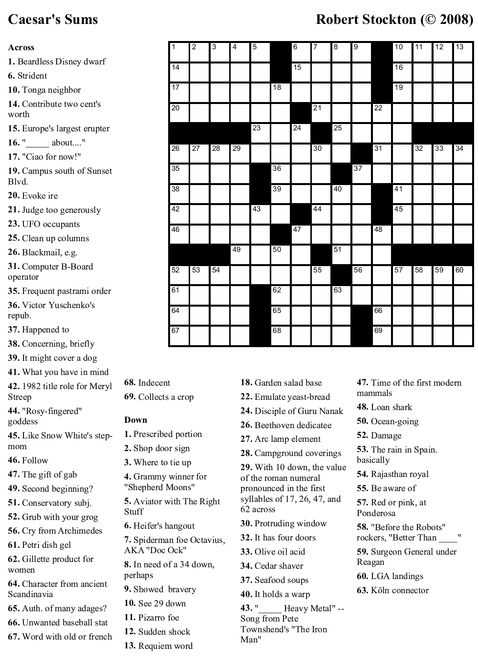 Printable La Times Crossword Puzzle - Printable Templates throughout La Times Free Printable Crossword Puzzles