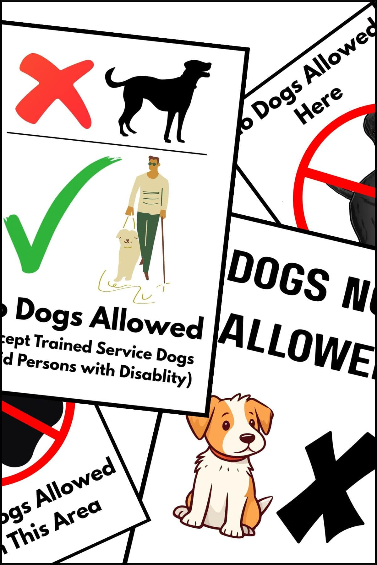 Printable No Dogs Allowed Sign (Free Designs) | The Pink Craft Box pertaining to No Pets Allowed Sign Printable