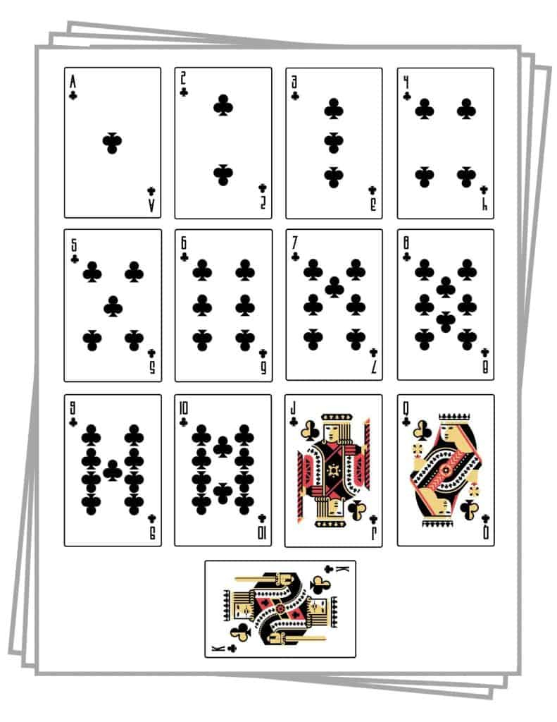 Printable Playing Cards (Free Pdf Sheets In 3 Sizes) intended for Free Printable Deck of Playing Cards