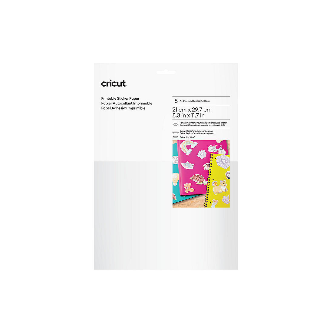 Printable Sticker Paper – A4 (8 Ct) | Cricut Shop regarding Printable Sticker Paper For Cricut