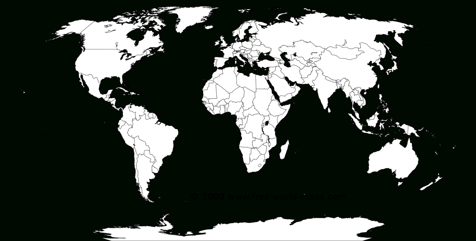 Printable White-Transparent Political Blank World Map C3 | Free pertaining to Maps Of The World Printable