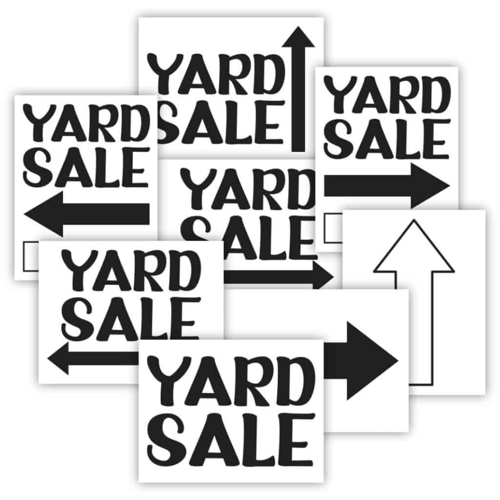 Printable Yard Sale Signs - Sunshine And Rainy Days regarding Free Printable Yard Sale Sign