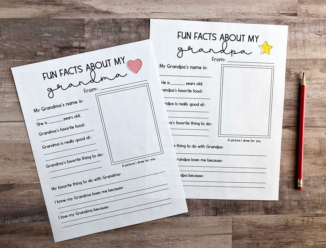 Printables For Grandparents Day inside All About My Grandparents Printable
