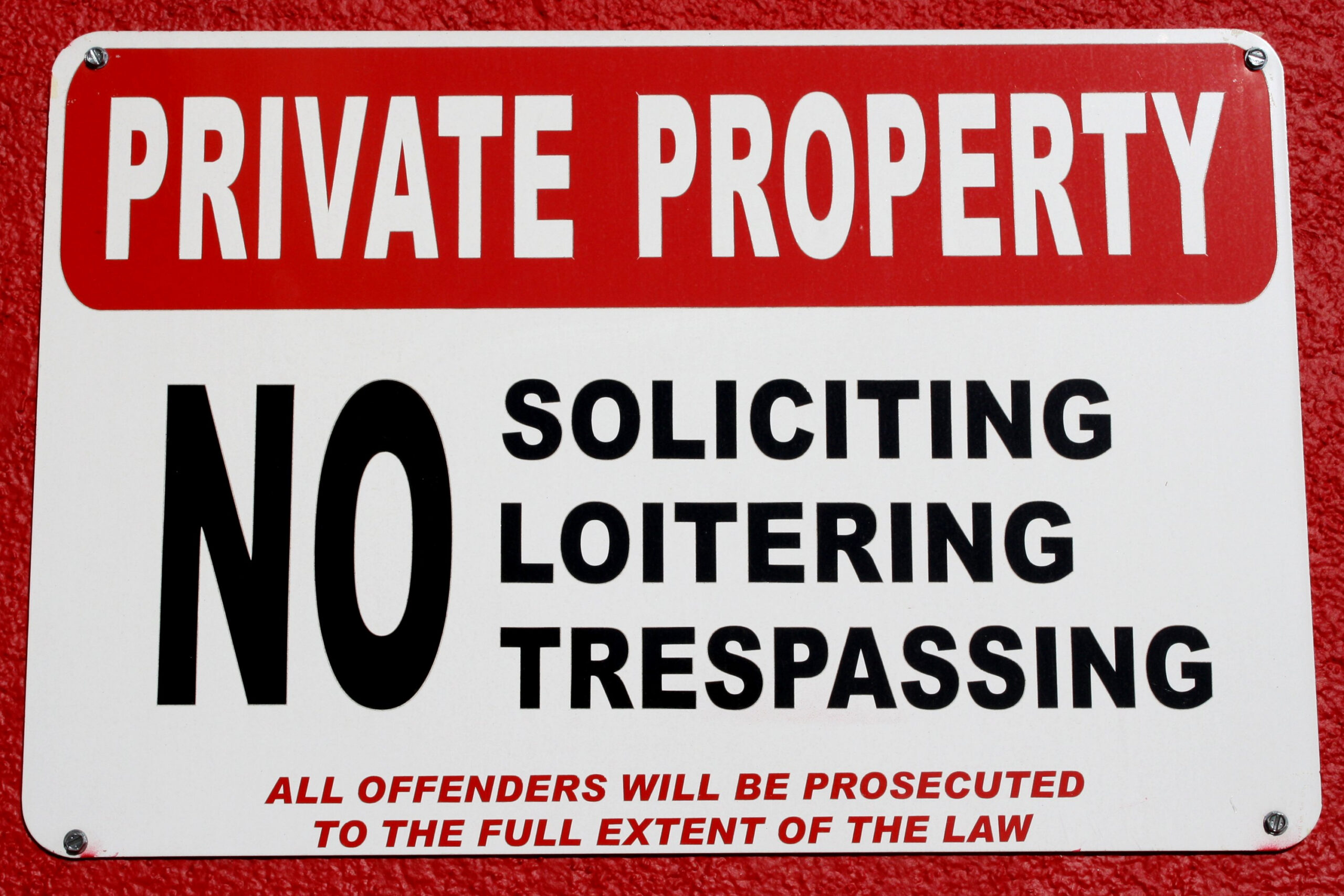 Private Property Sign – Photos Public Domain with Free Printable No Trespassing Signs