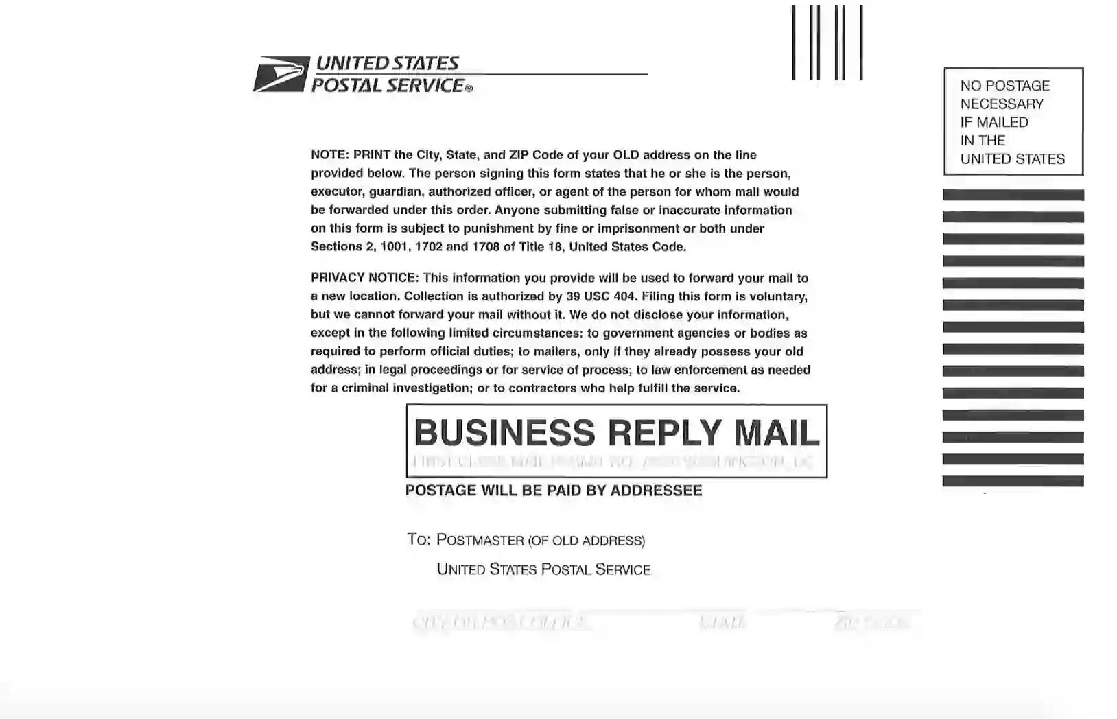Ps Form 3575 ≡ Fill Out Printable Pdf Forms Online inside Usps Address Change Form Printable