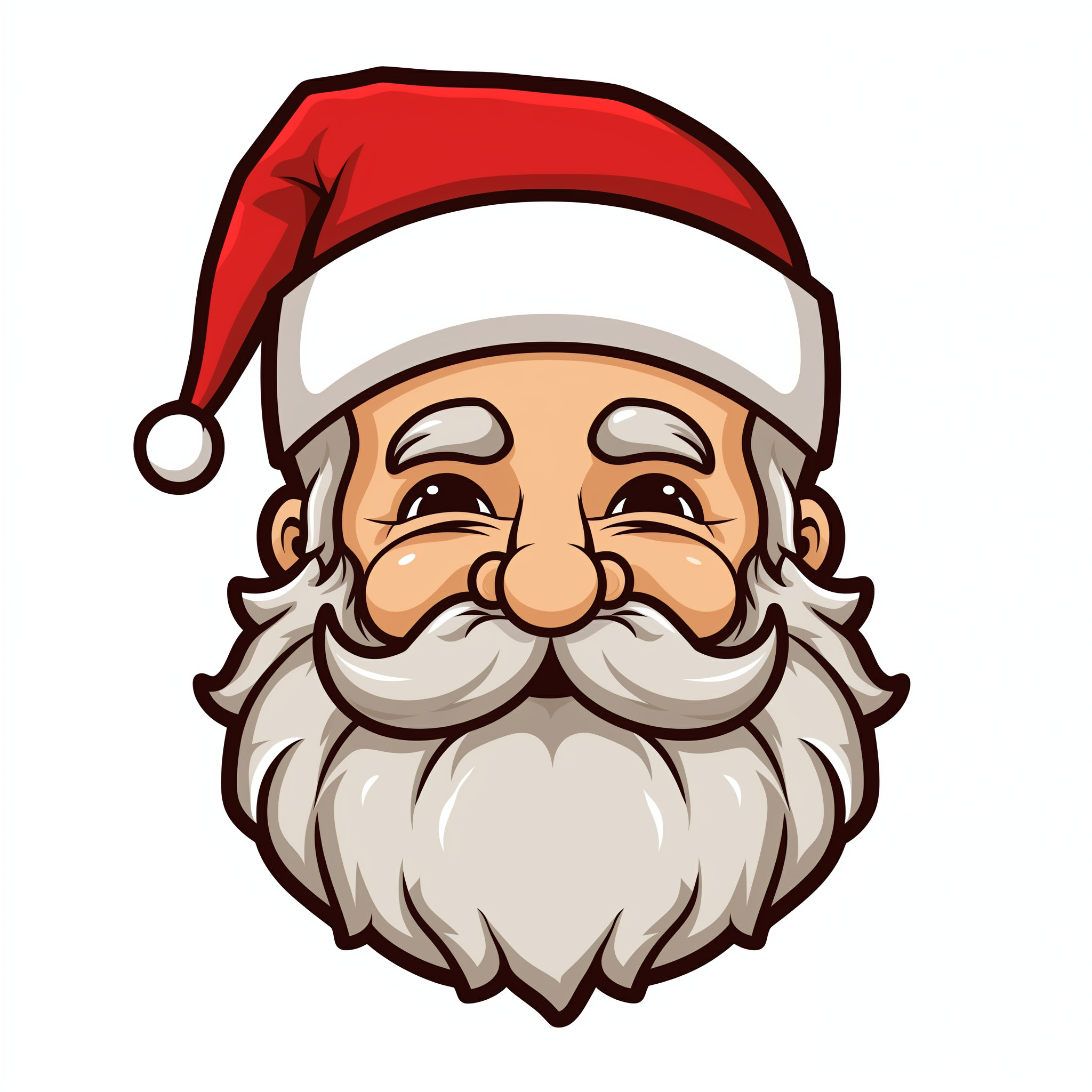 Santa Face With Mustache Coloring Page | Coloring Pages Mimi Panda intended for Free Printable Santa Claus Face