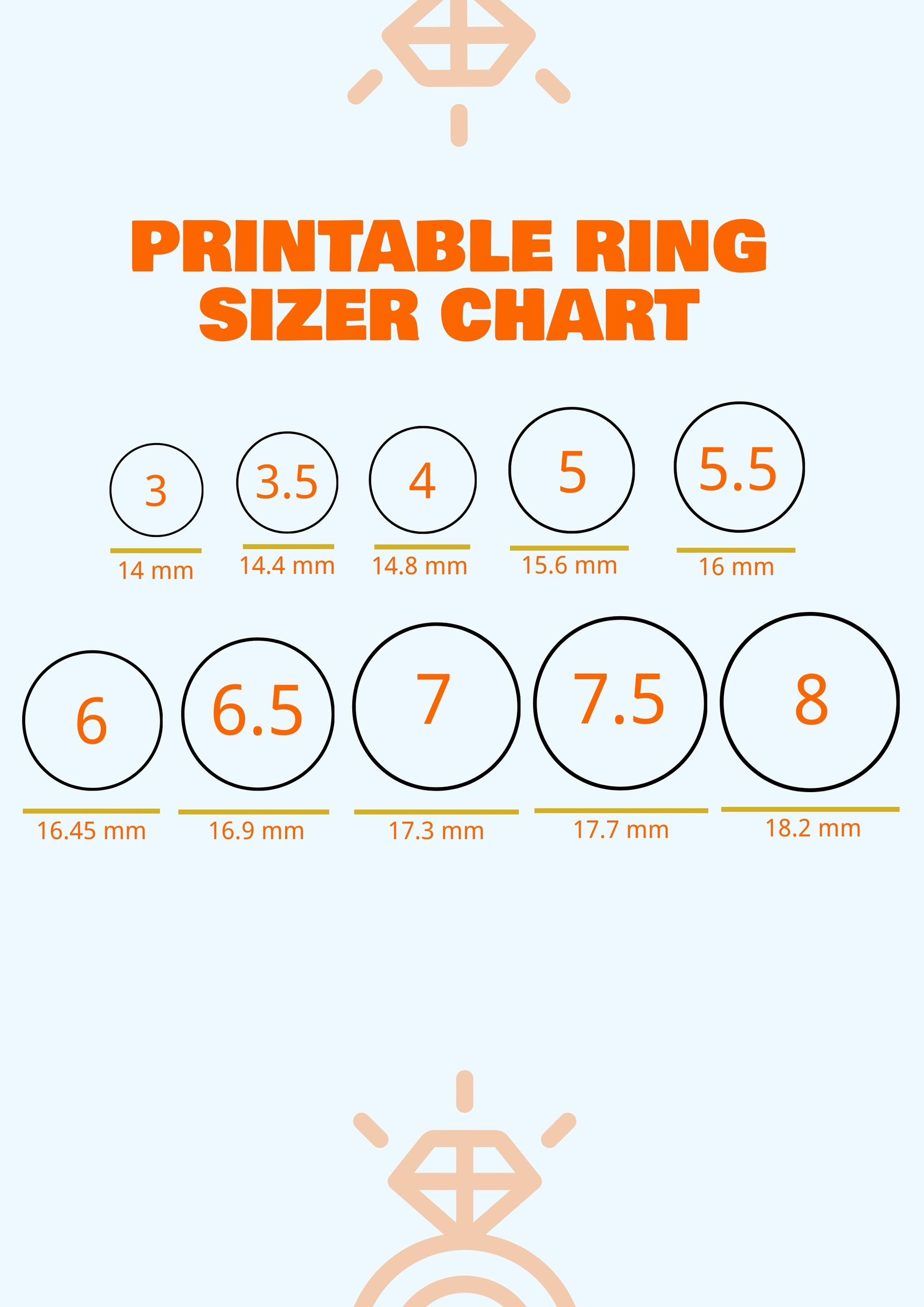 Size Chart Free Ring Sizer Tool Chart Printable How Do I Find Out with regard to Ring Size Chart Free Printable
