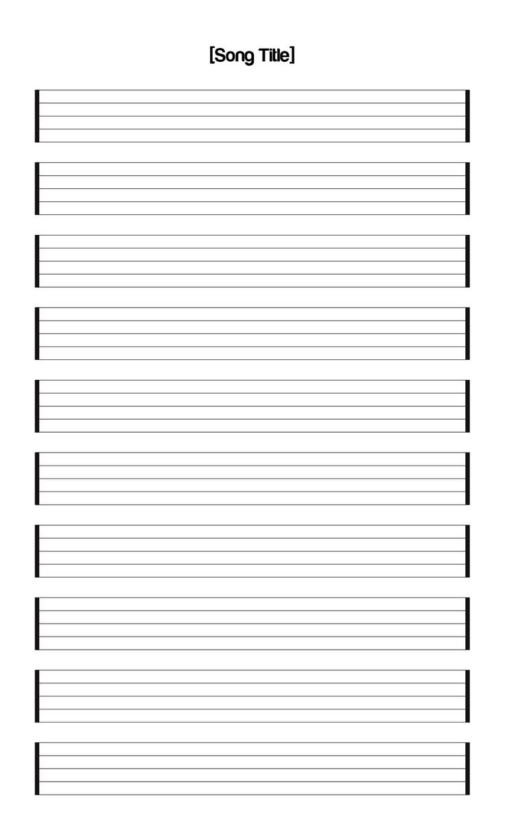 Staff Paper Blank Sheet Music - 10 Free Pdf Printables | Printablee intended for Free Blank Music Sheets Printable