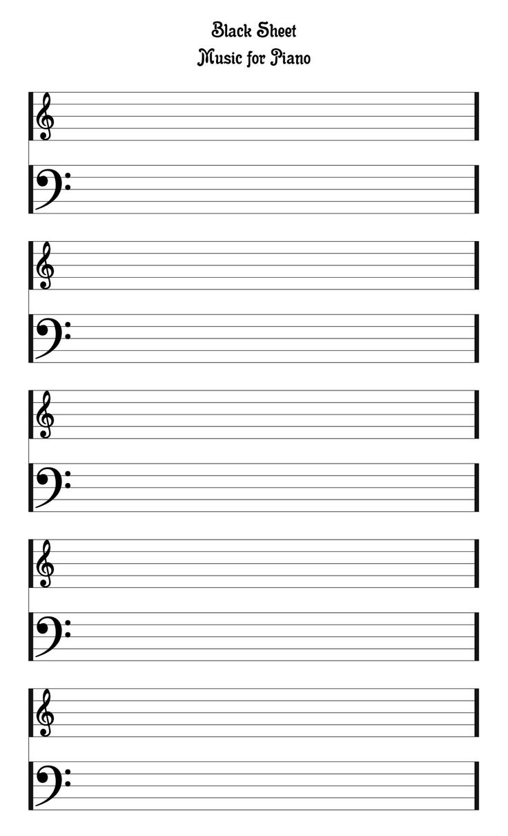 Staff Paper Blank Sheet Music - 10 Free Pdf Printables | Printablee throughout Free Blank Music Sheets Printable
