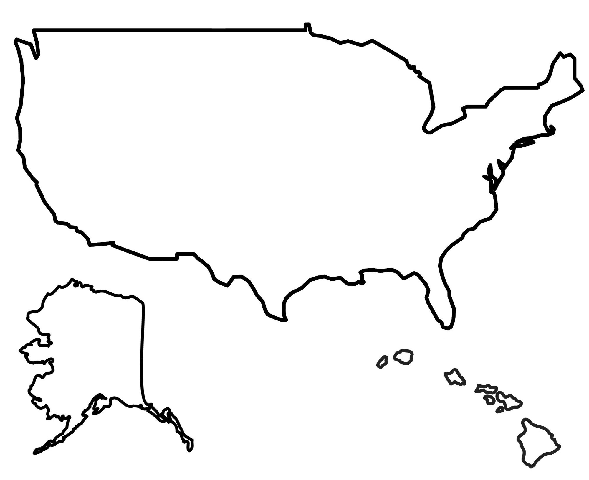 State Outlines: Blank Maps Of The 50 United States - Gis Geography pertaining to Blank Printable Map of Us