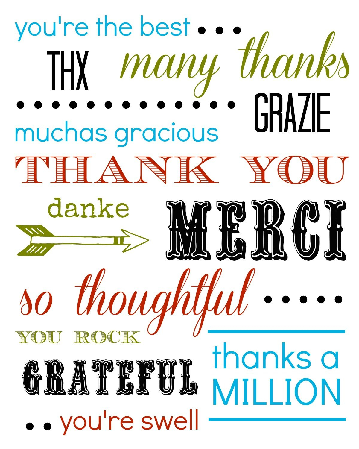 Thank You Card Free Printable with Thank You Card Printable Free