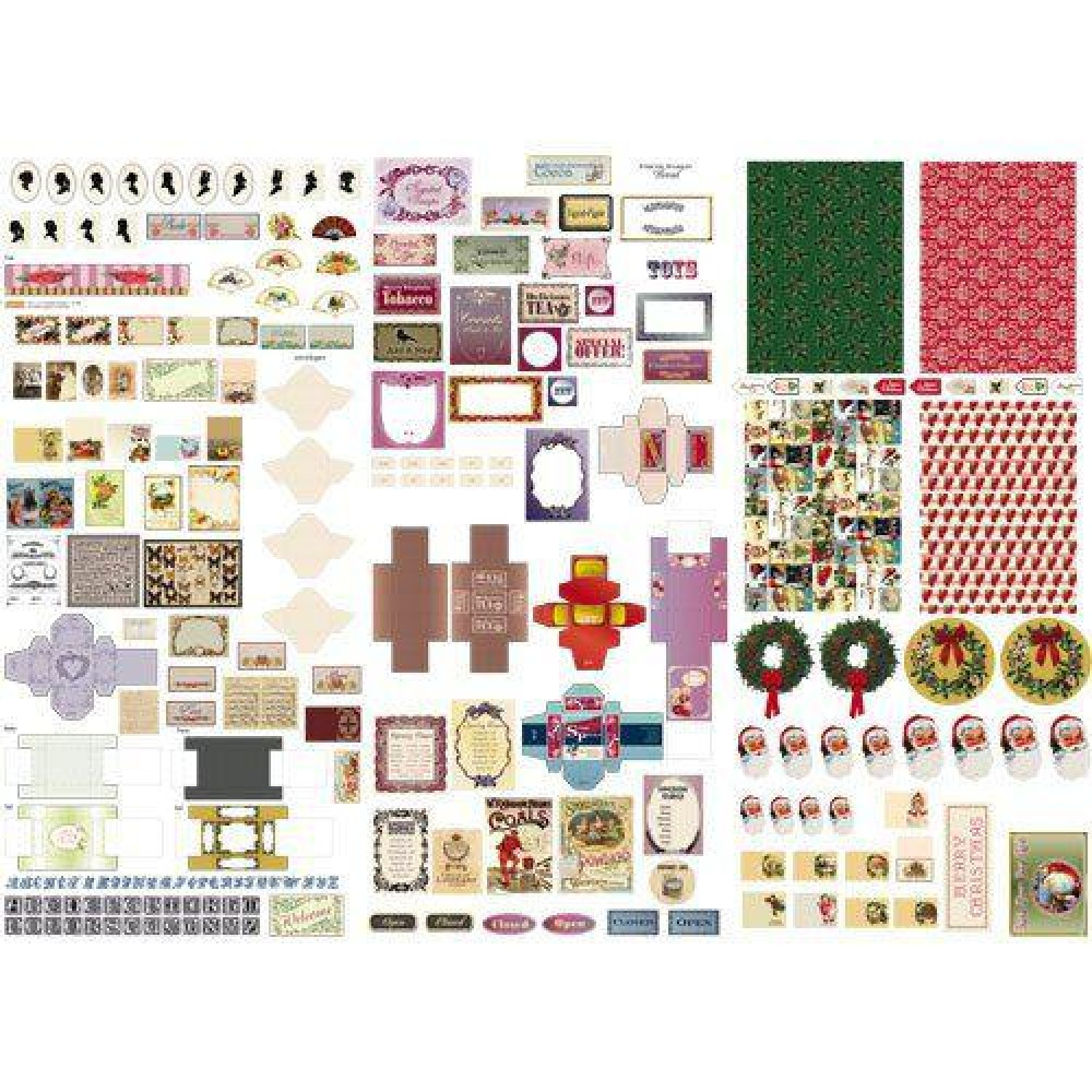 The Dolls House Emporium Victoriana Cut-Out Sheet with regard to Free Dolls House Miniature Printables