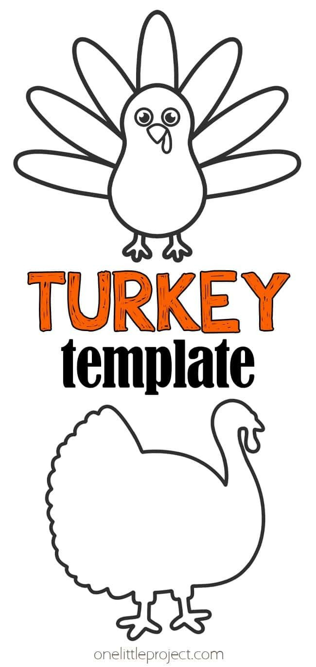 Turkey Template | Free Printable Turkey Outline with regard to Free Printable Turkey Template