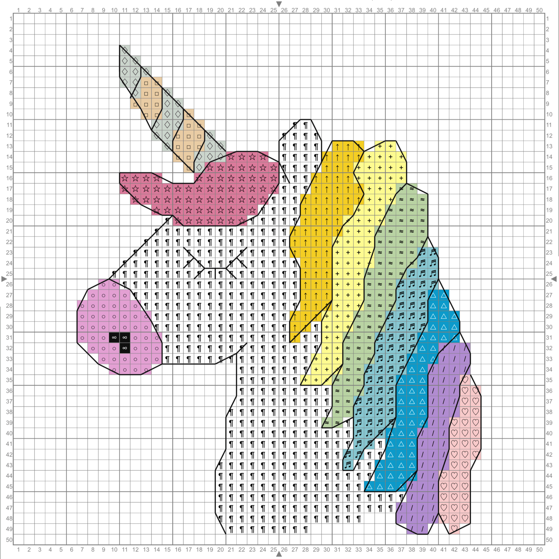 Unicorn Cross Stitch Pattern – Free Printable | Mama Geek regarding Cross Stitch Patterns Printable Free