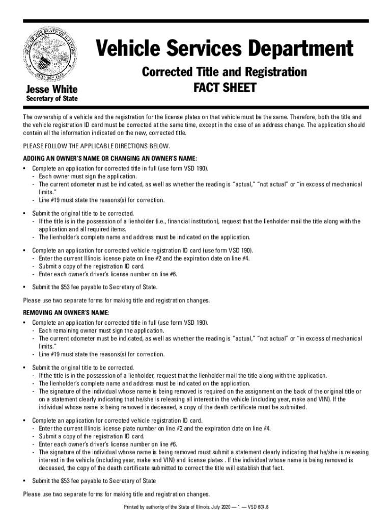 Vsd 190 Form: Fill Out &amp;amp; Sign Online | Dochub regarding Illinois Vsd 190 Printable Form