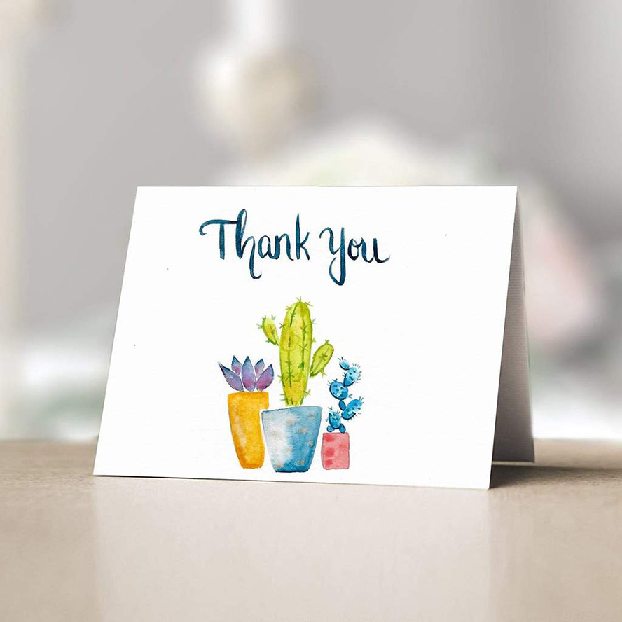10 Thank You Card Designs And What To Write | Journal inside Thank You Card Design