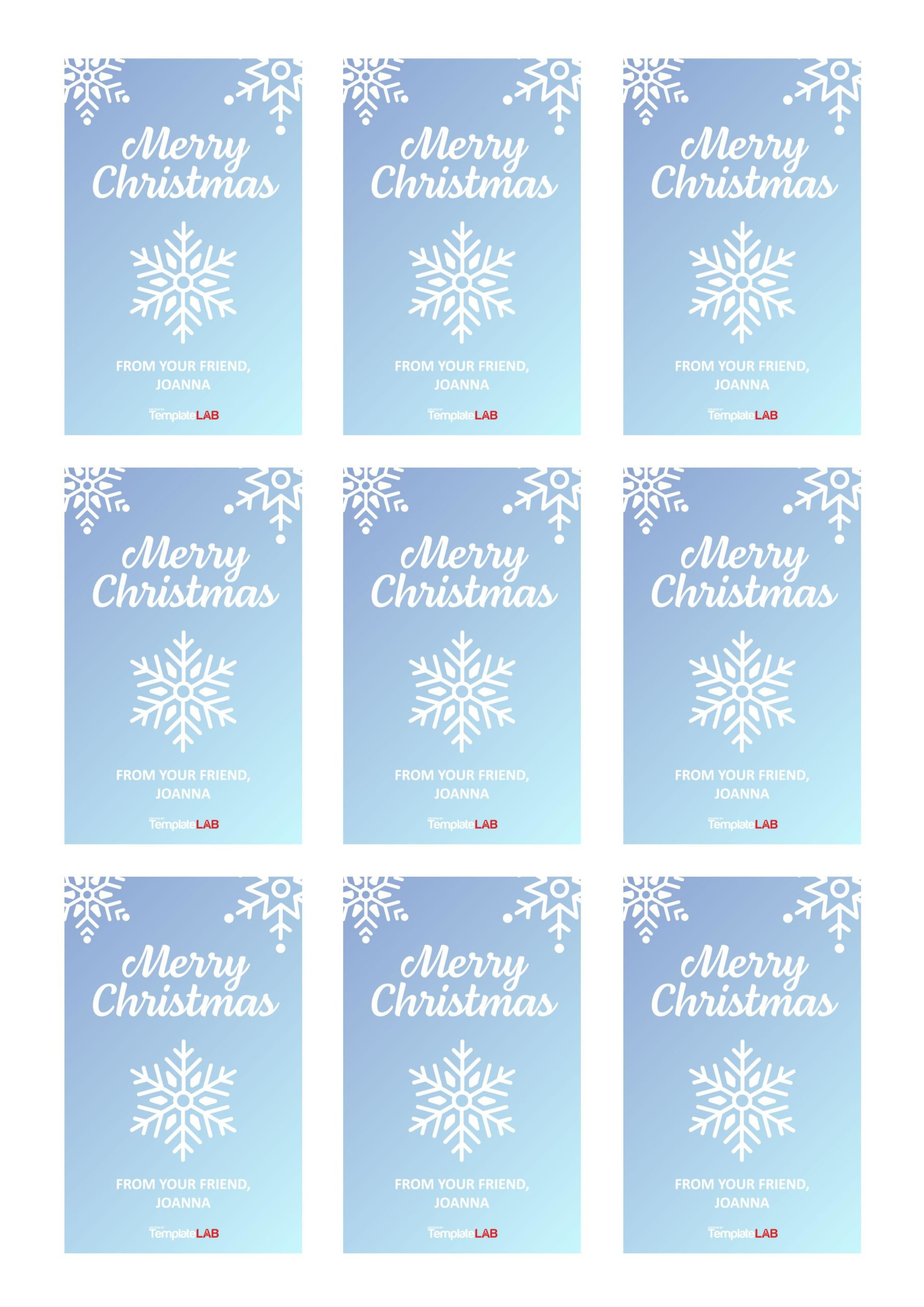19 Free Editable Gift Tag Templates [Word, Pptx, Psd] in Free Printable Christmas Tags Editable Word