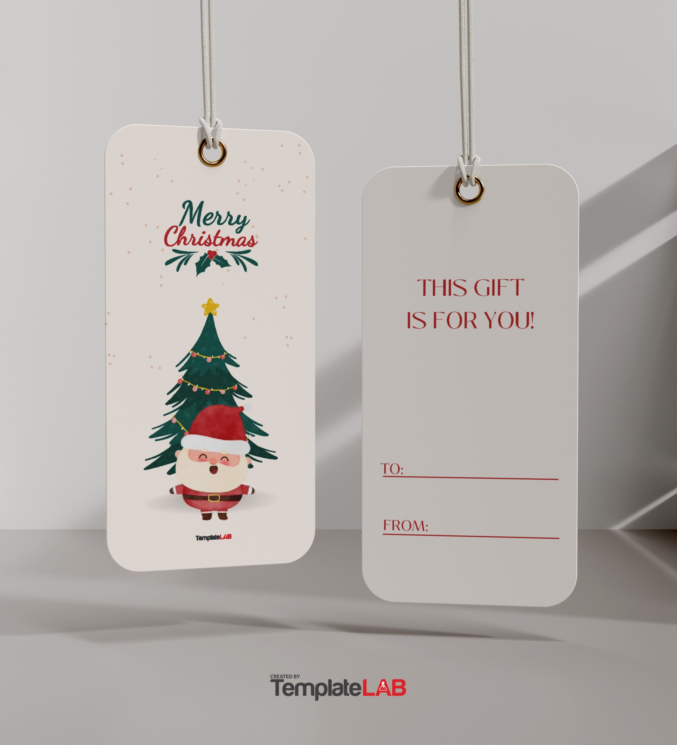 19 Free Editable Gift Tag Templates [Word, Pptx, Psd] throughout Free Printable Christmas Tags Editable Word