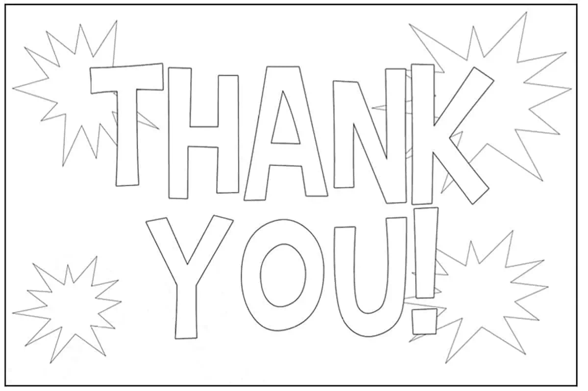 24 Free Printable Thank You Cards | Lamberts Lately regarding Free Printable Thank You Cards To Color