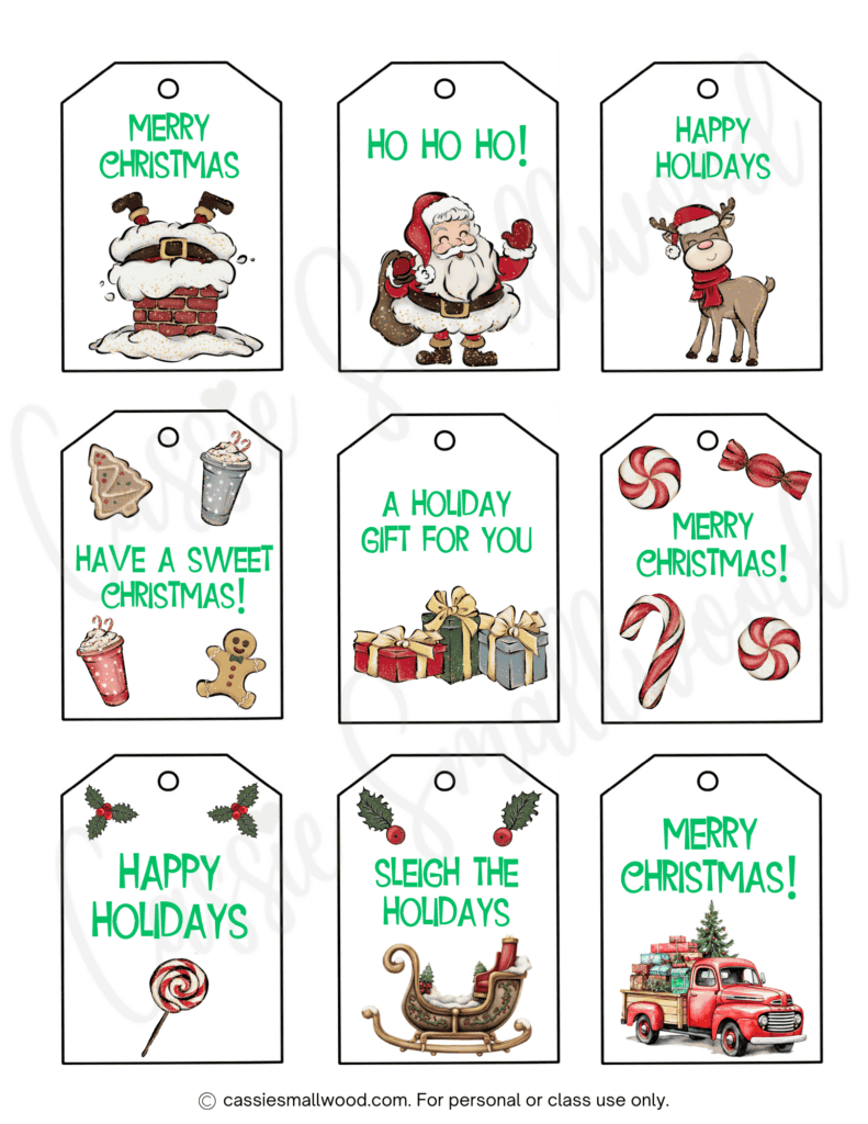Merry Christmas Gift Tags Printable | Edu Printables