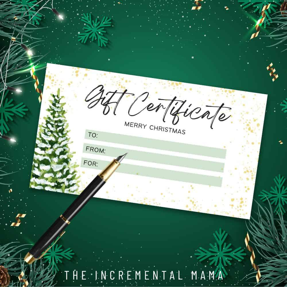 6 Free Printable Gift Certificate Templates For Christmas - The with regard to Amazon Gift Card Printable At Home Christmas