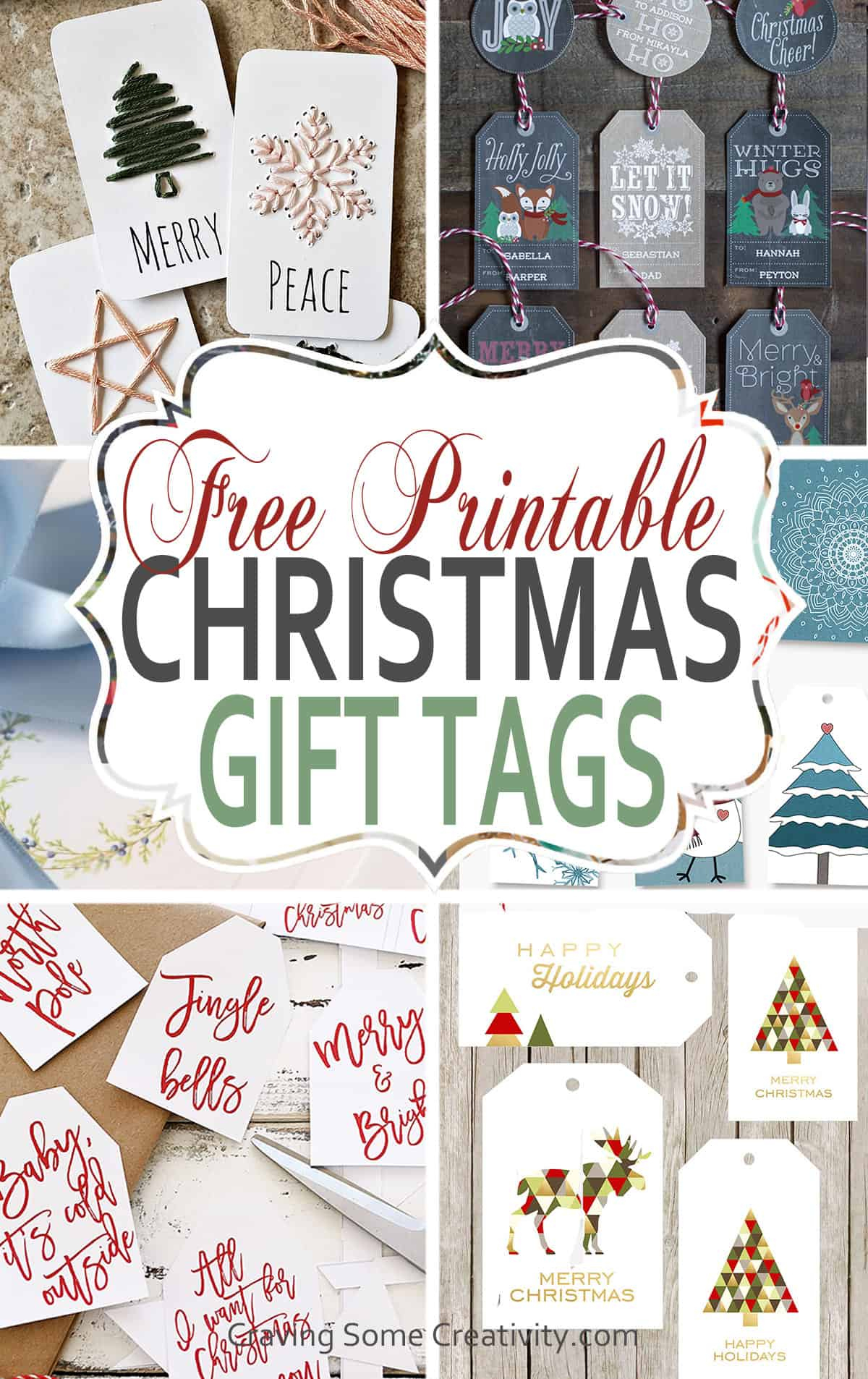 90+ Free Printable Rustic Christmas Tags For Gifts • Craving Some within Free Printable Gift Tags