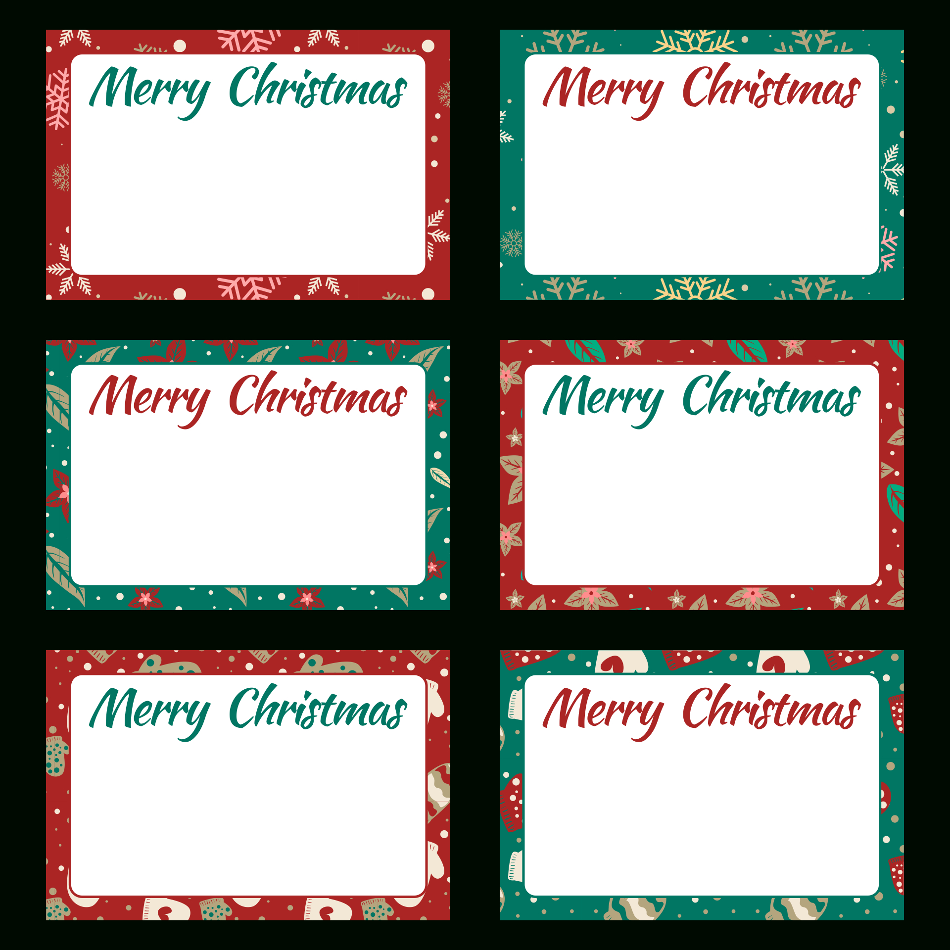 Blank Tags Labels Christmas - 10 Free Pdf Printables | Printablee pertaining to Blank Christmas Tags Printable Free
