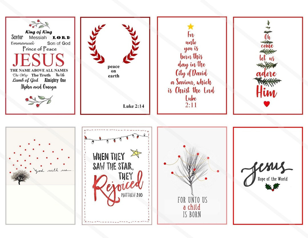 Chistmas Bible Verses Stickers Printable Download Scripture Art with regard to Printable Christmas Card Verses