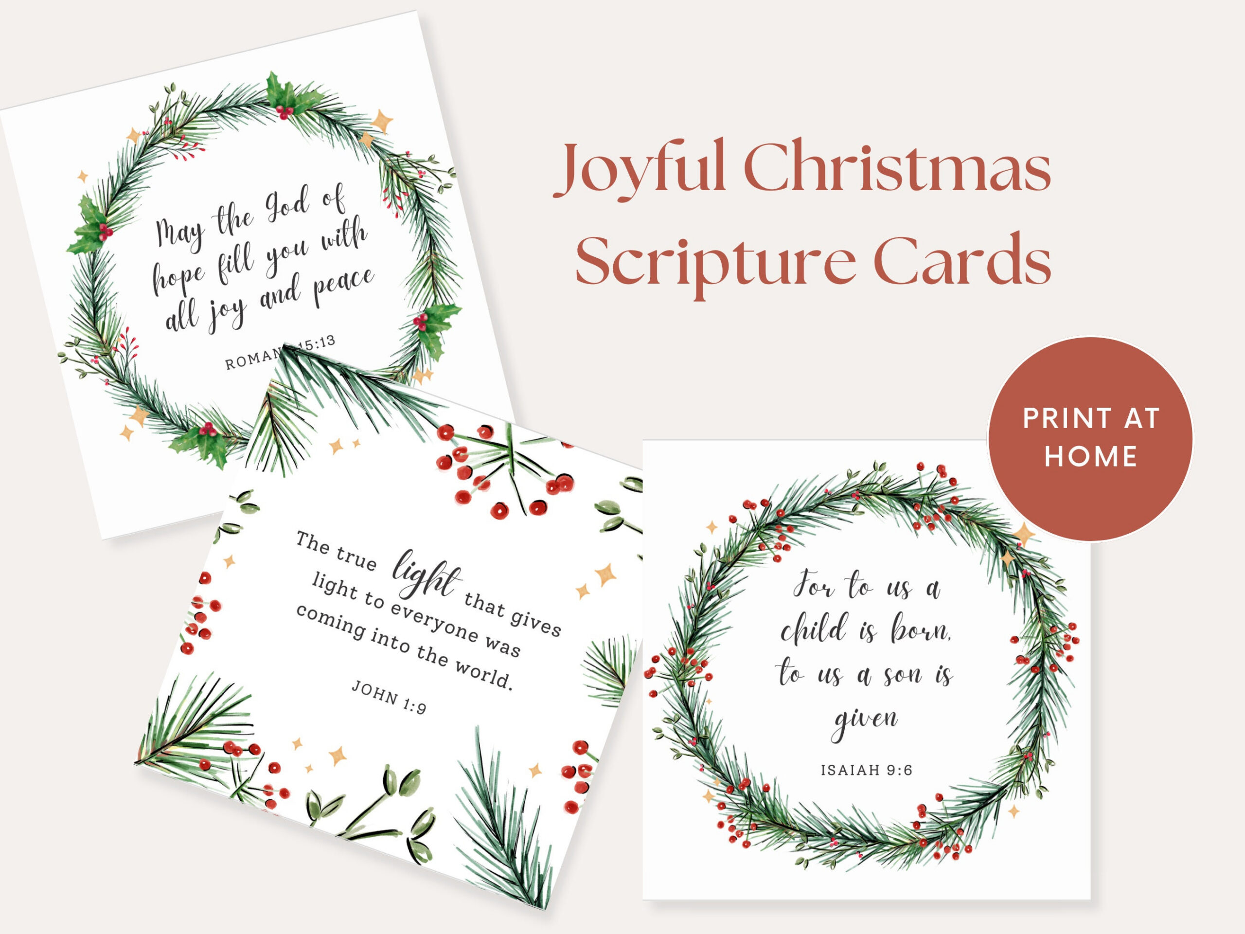 Christmas Bible Verses, Christmas Scripture Cards Printable inside Printable Christmas Card Verses For Handmade Cards
