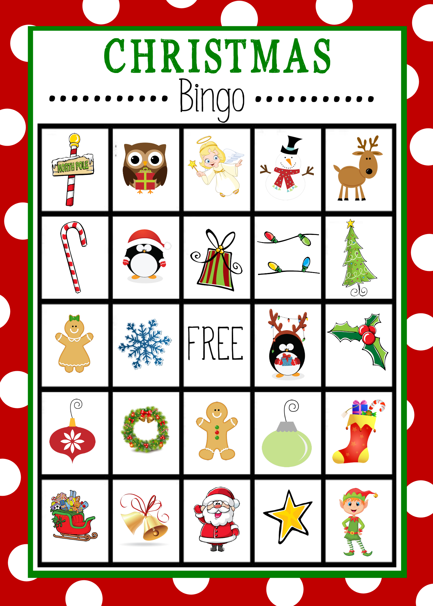 Christmas Bingo - Crazy Little Projects inside Christmas Bingo Printable