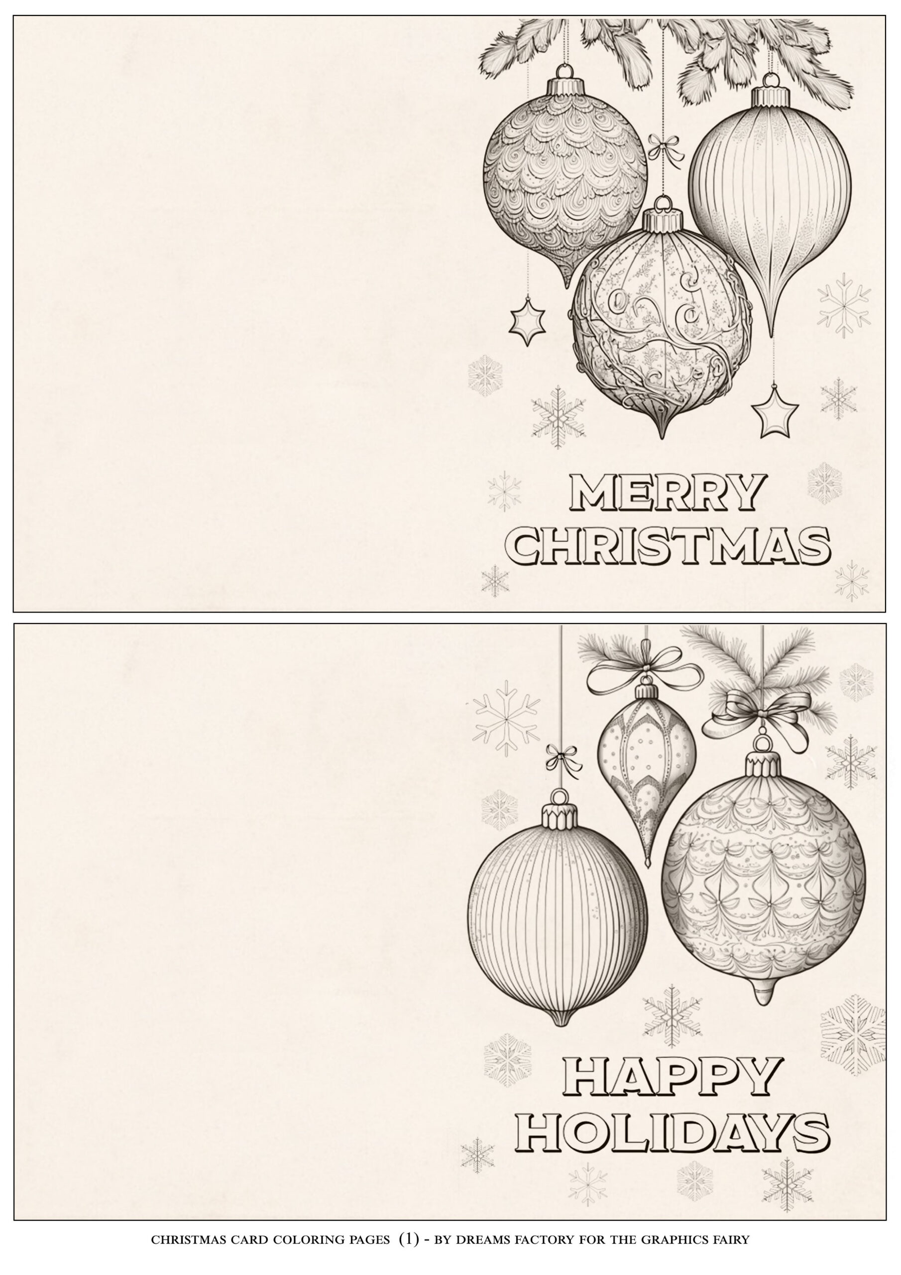 Christmas Card Coloring Pages! - The Graphics Fairy pertaining to Free Printable Christmas Card Coloring Pages