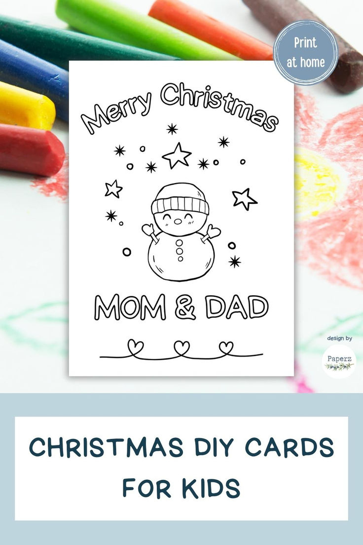 Christmas Diy Card For Parents | Merry Christmas Mom Dad, Mother in Printable Christmas Card For Parents