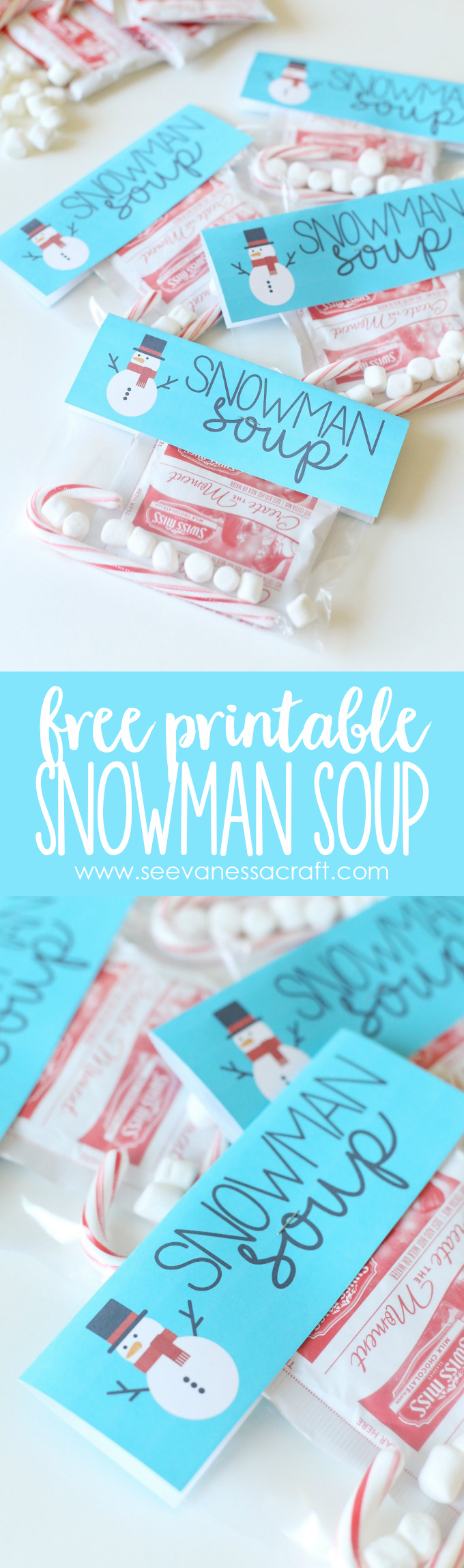 Christmas: Snowman Soup Printable Bag Topper - See Vanessa Craft intended for Snowman Soup Free Printable Bag Toppers