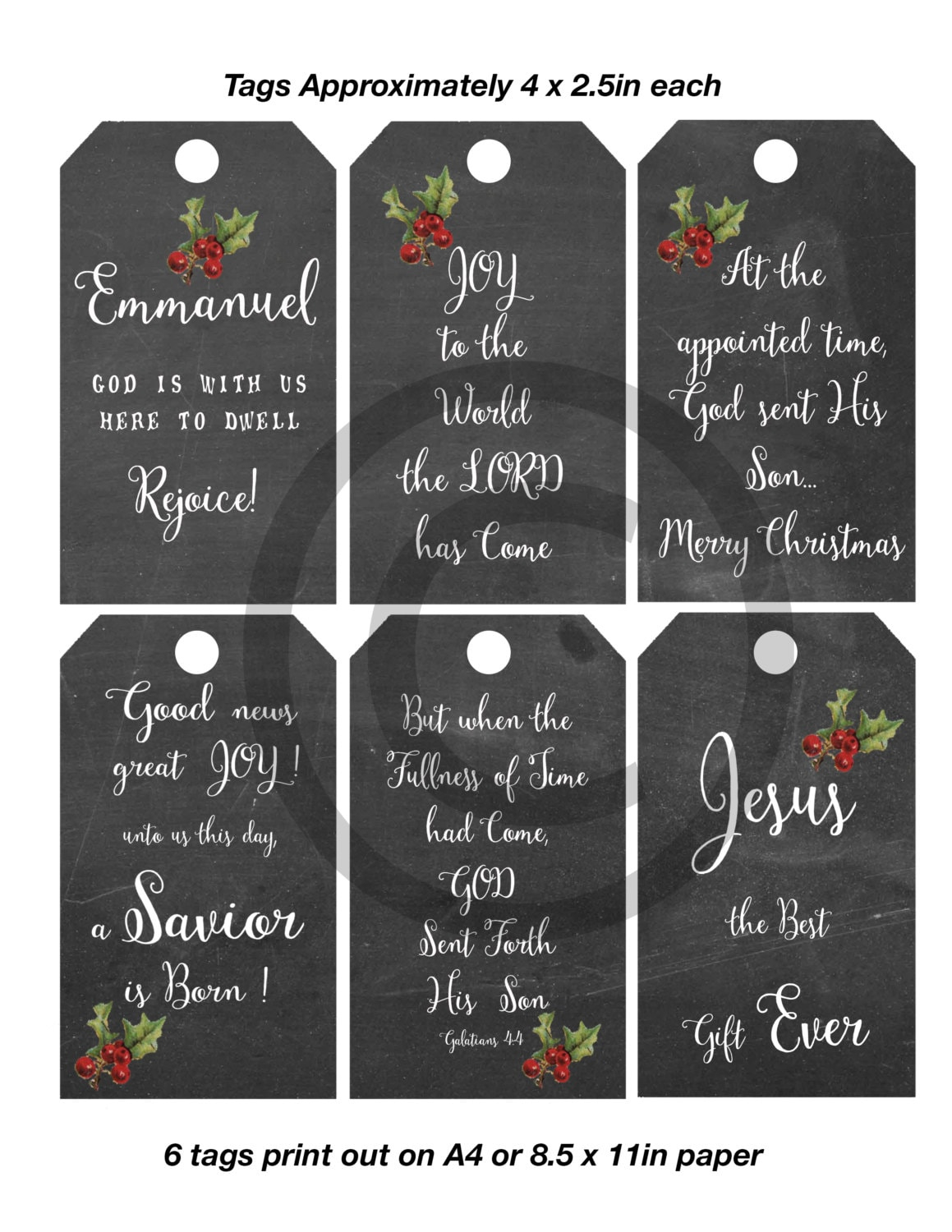 Christmas Tag Printable Christian Religious Tags. Chalkboard Bible inside Christian Christmas Tags Printable