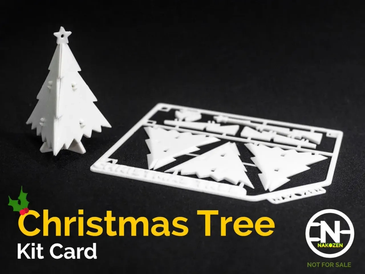 Christmas Tree Kit Cardnakozen | Download Free Stl Model with 3D Printable Christmas Card