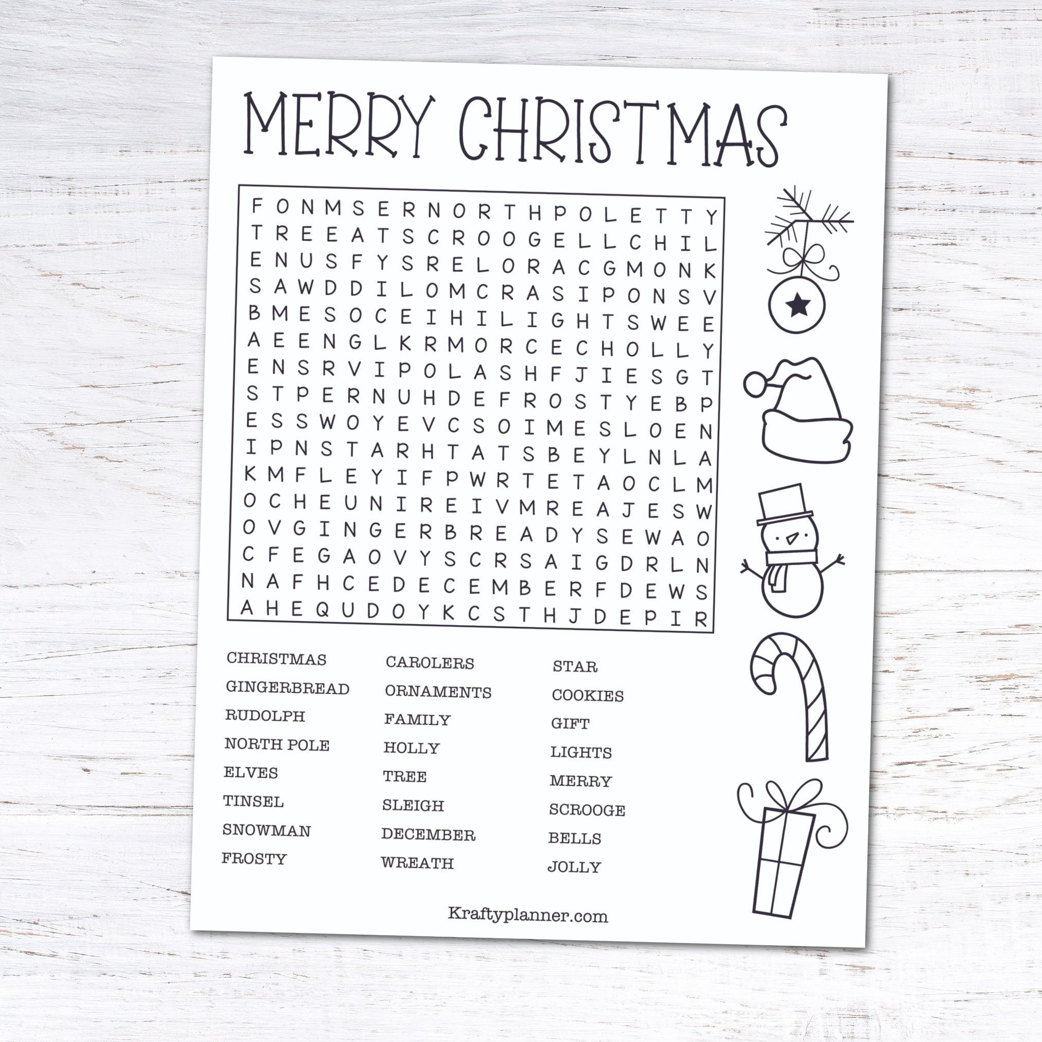 Day 9: Christmas Word Search {12 Days Of Free Christmas Printables for Word Search Christmas Printable