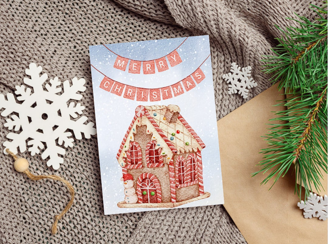 Digital Christmas Card, Printable Christmas Card, Christmas Card in Printable Christmas Card Etsy