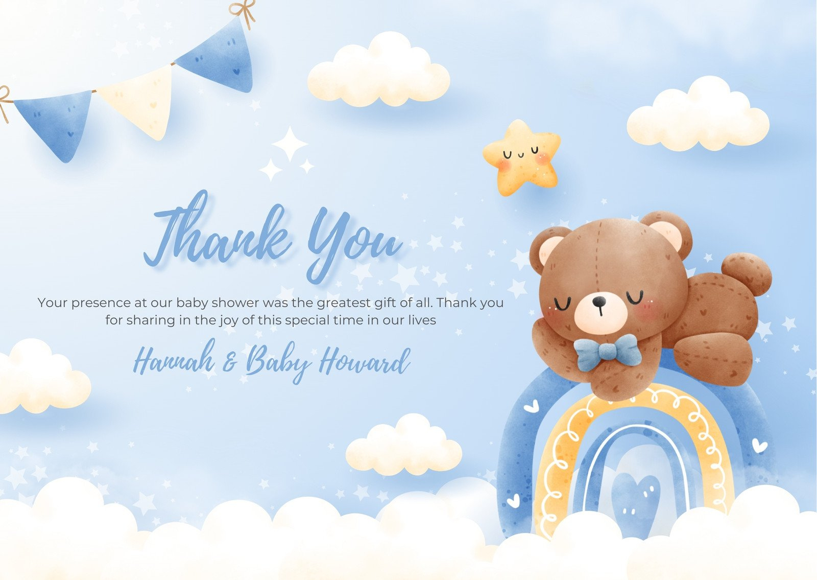 Discount Thank You Card For Baby Gift Hot Sale for Free Printable Cards Baby Thank You