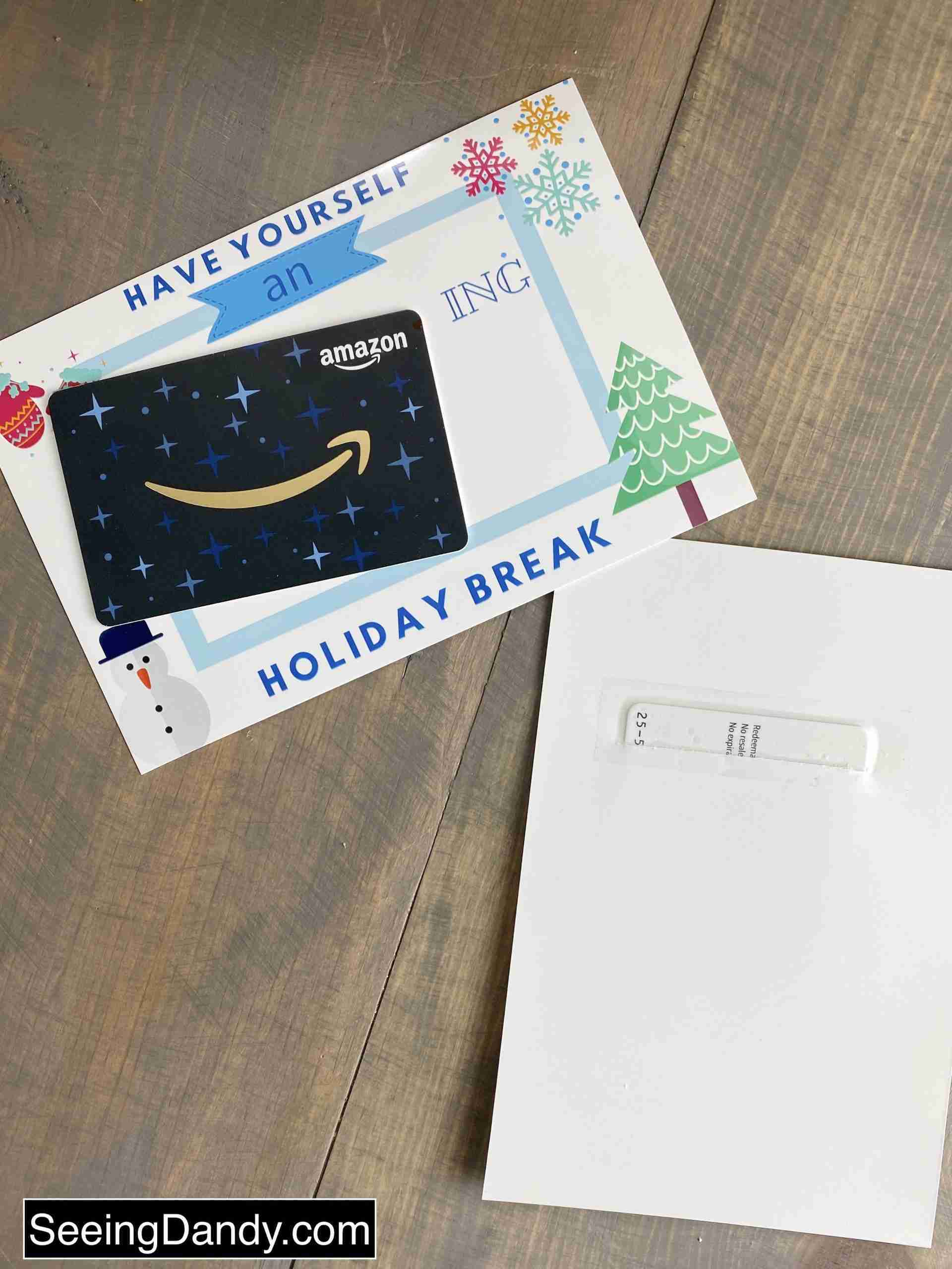 Diy Printable Amazon Gift Card To Create A Great Teacher Holiday throughout Amazon Gift Card Christmas 25 Printable