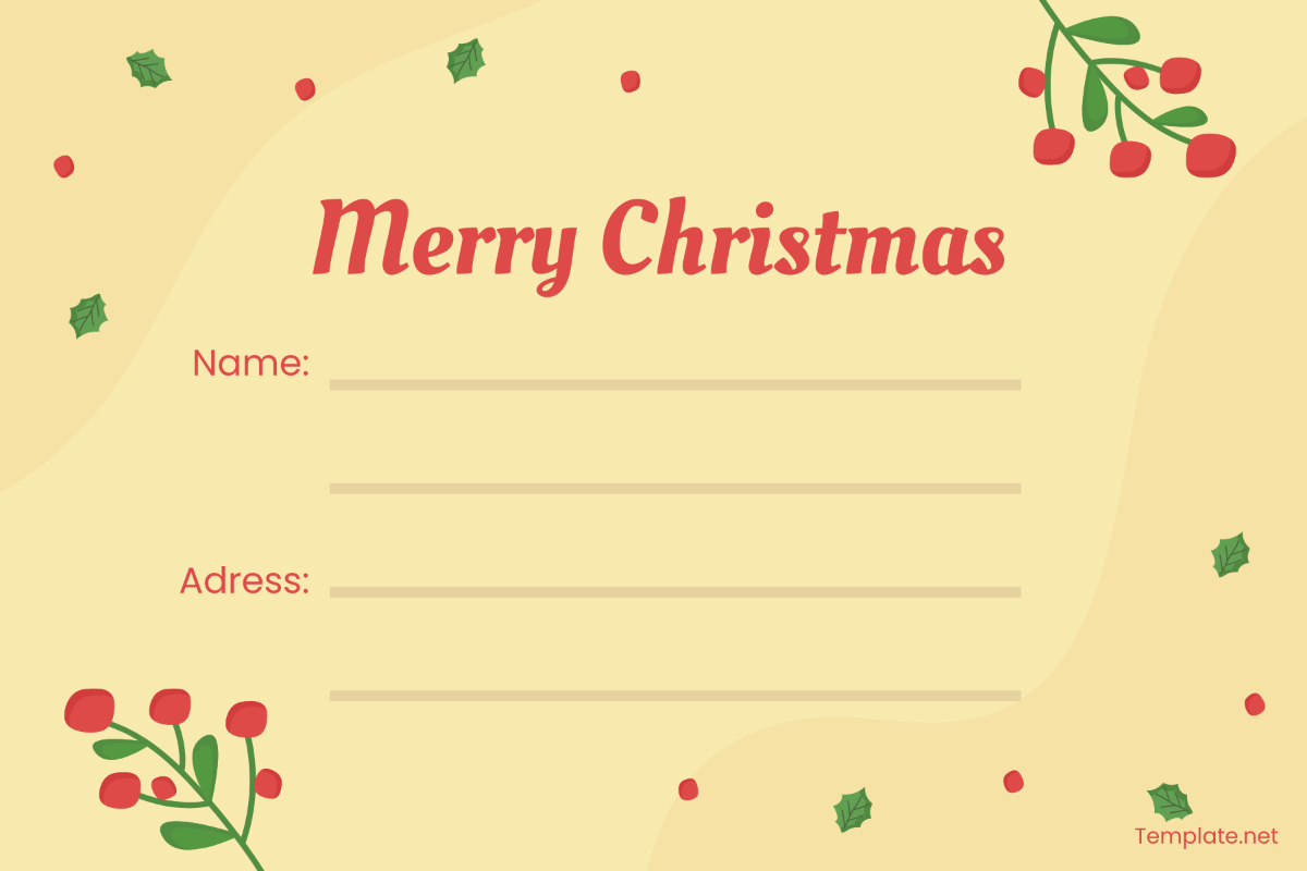 Free Blank Christmas Address Label Template To Edit Online within Printable Christmas Card Address Labels