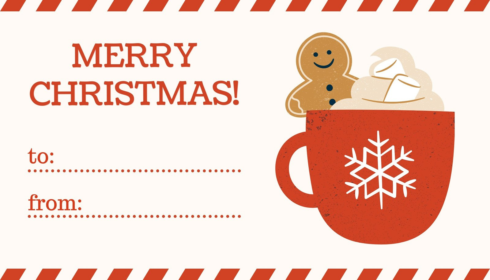 Free Custom Printable Christmas Tag Templates | Canva regarding Merry Christmas Tags Printable